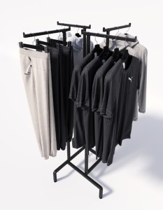 Вешало 4х-стороннее CROCE NERO с регулировкой высоты