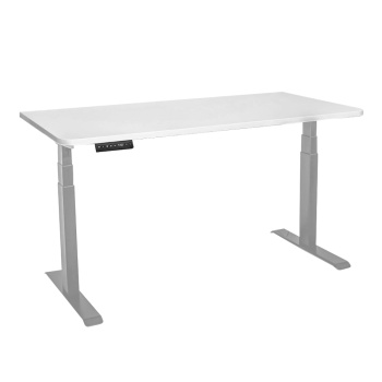 Стол с регулировкой высоты электрический LuxAlto LA-T33-2A3 серый/белый ЛДСП 140*70*2.5
