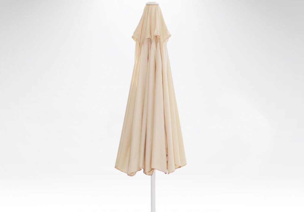 Зонт пляжный профессиональный Ø2.5 м Kiwi Clips серебристый, бирюзовый