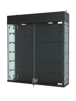 Витрина "АТРИУМ" настенная №1А-2, Черный