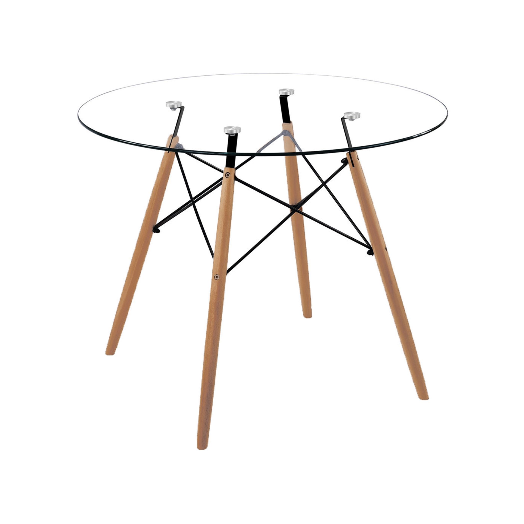 Стол Leila, прозрачный, закаленное стекло