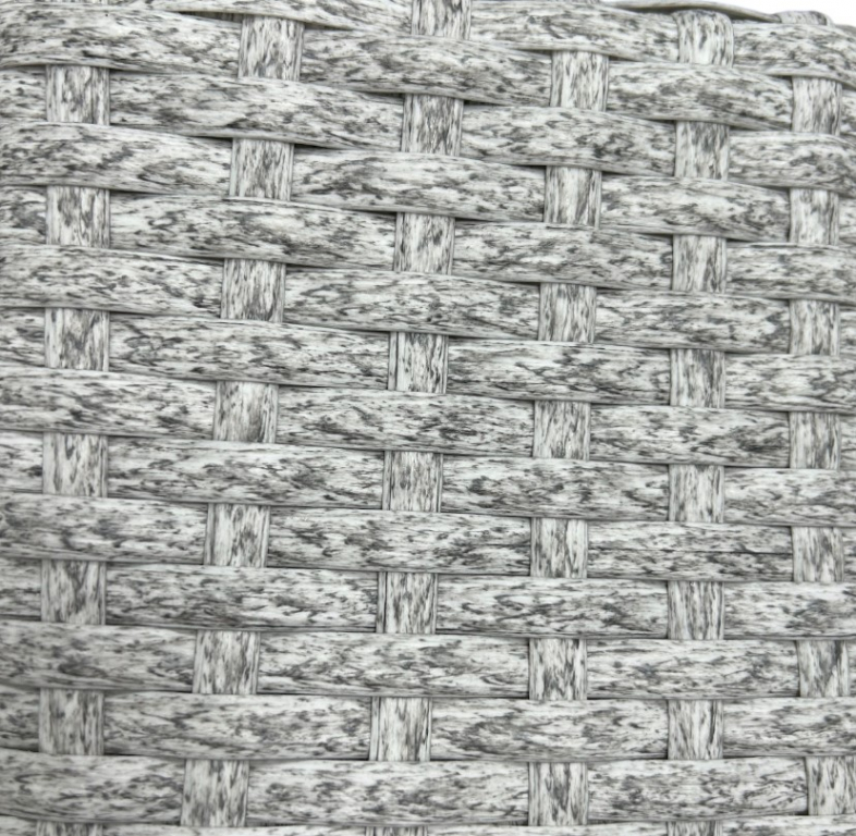 Столик плетеный журнальный Tama белый люкс