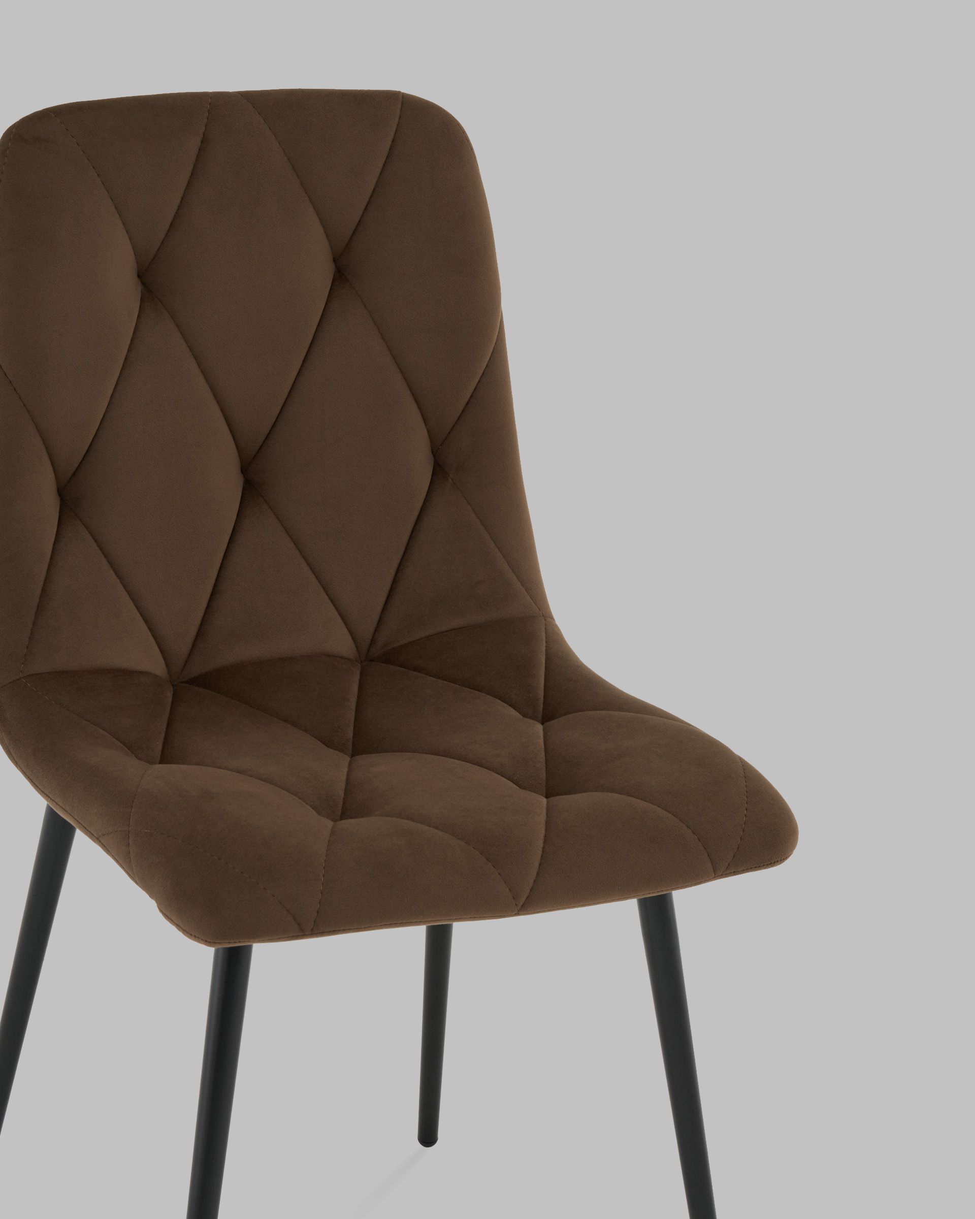 Стул Одди Diamond велюр коричневый