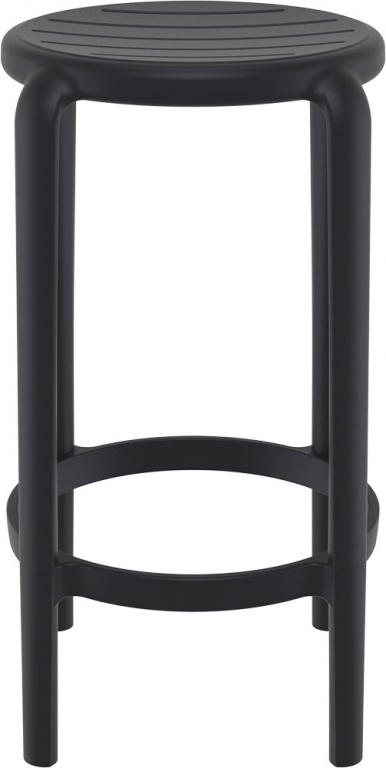 Табурет пластиковый полубарный Tom Bar 65 черный