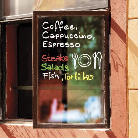 Маркер меловой EDDING 4095, 2-3 мм, ЗЕЛЕНЫЙ, сухостираемый, для гладких поверхностей, E-4095/4