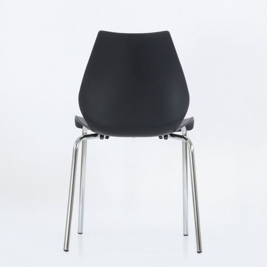 Стул Lili, хром металл, стопируемый, черный