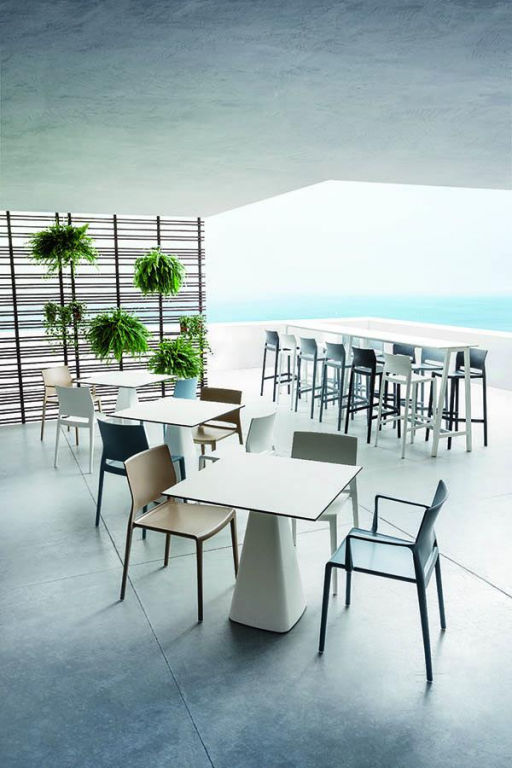 Стул пластиковый Bakhita шафран