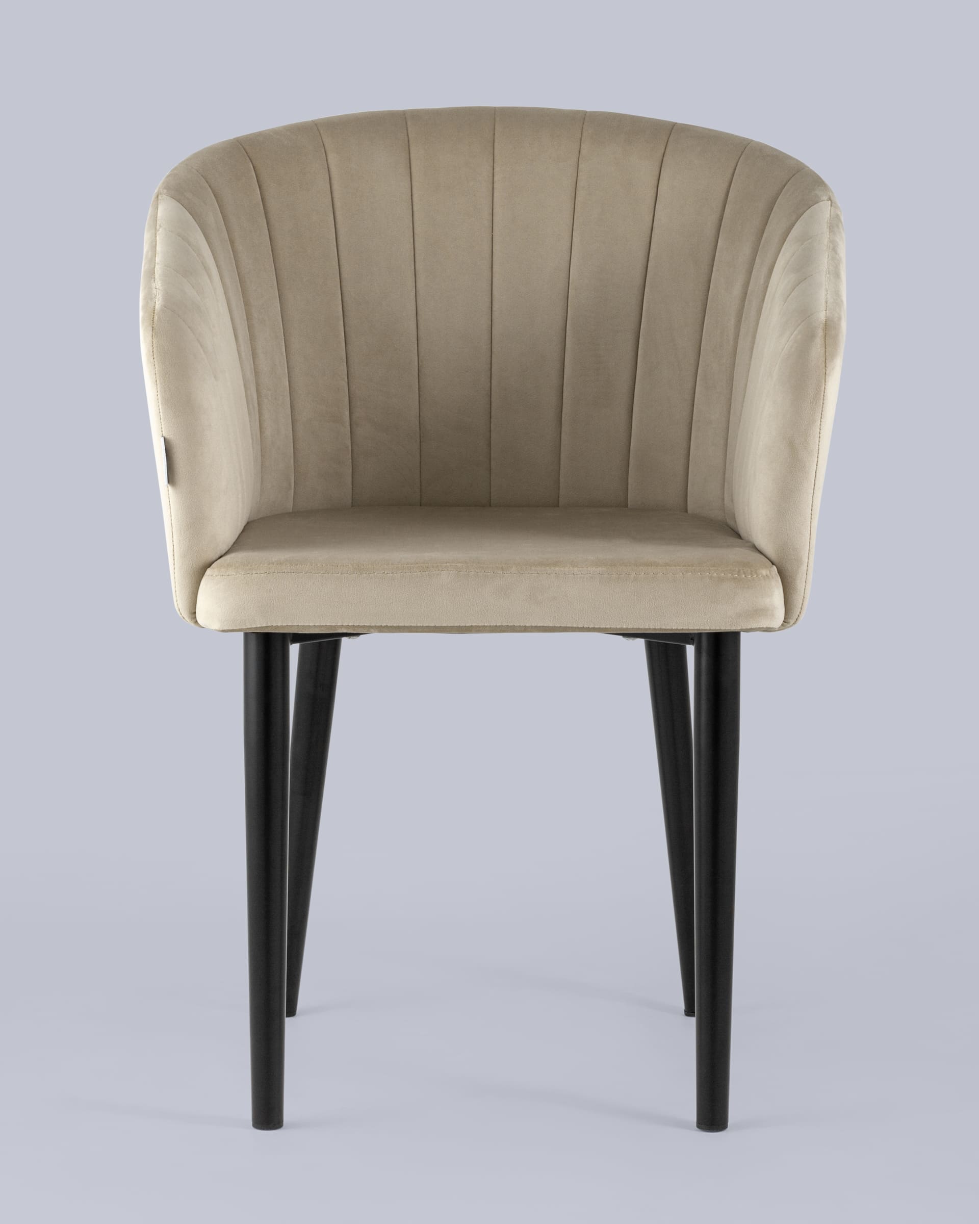 Стул с подлокотниками Нейтон велюр бежевый