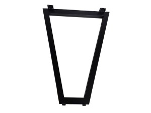 Опора для стола V-образная, 40х40, 725x550х200+5мм, усиленная, черный матовый (RAL9004)