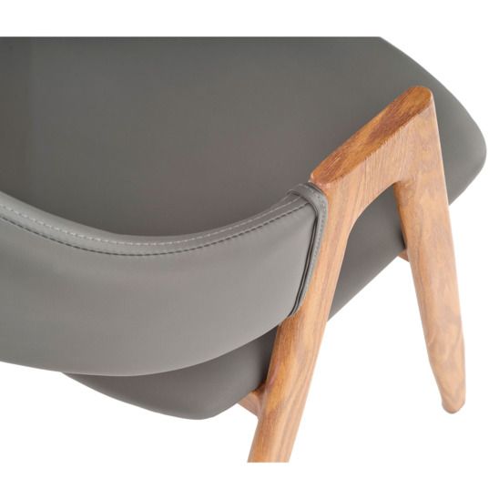 Стул Halmar, серый/ дуб медовый