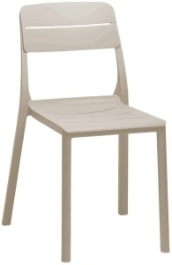 Стул пластиковый Cassia Bistrot бежевый