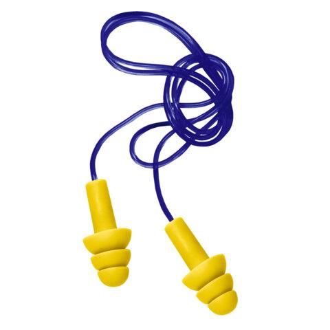 Беруши многоразовые силиконовые со шнурком, 1 пара в контейнере, SNR 37 дБ, RABBITEX, 671317