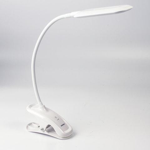 Настольная лампа / светильник SONNEN BR-819C, на прищепке, светодиодная, 8 Вт, белый, 236667