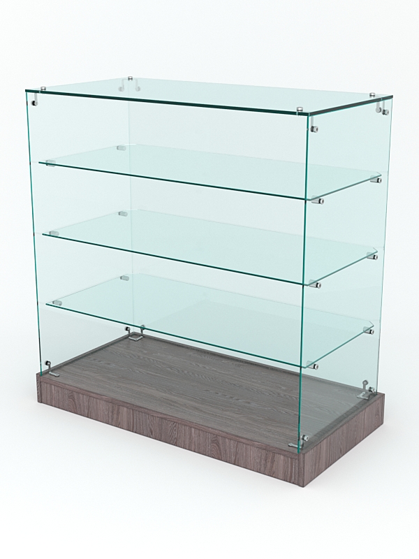 Торговый стеклянный прилавок "ИСТРА" №23 (без дверок)