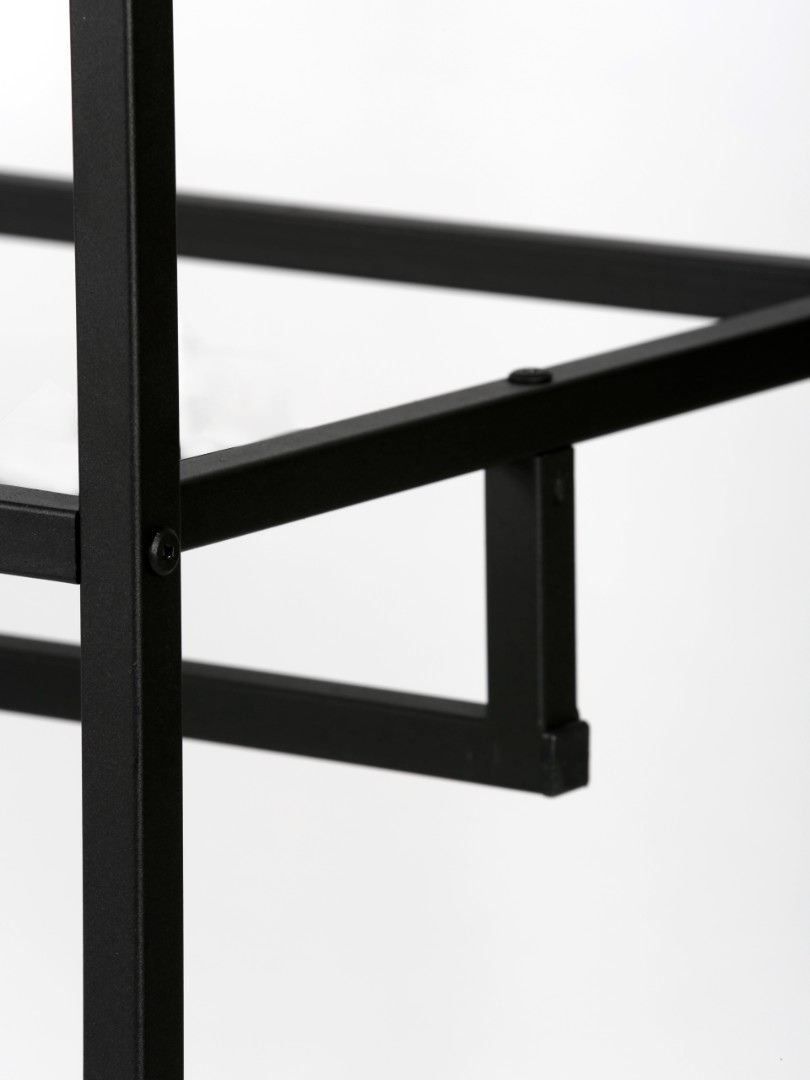 Стеллаж для одежды в стиле Лофт A22120-05-ЧДС (220х120х45)