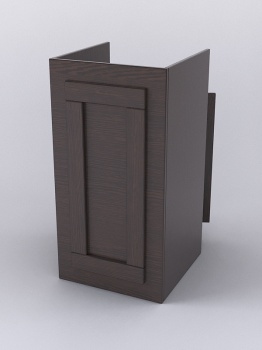 Прилавок под кассу "ОРНАМЕНТ" №1 с дверкой, Дуб Венге