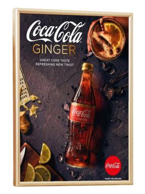 Рамка Нельсон 02, А0, золото глянец анодир.