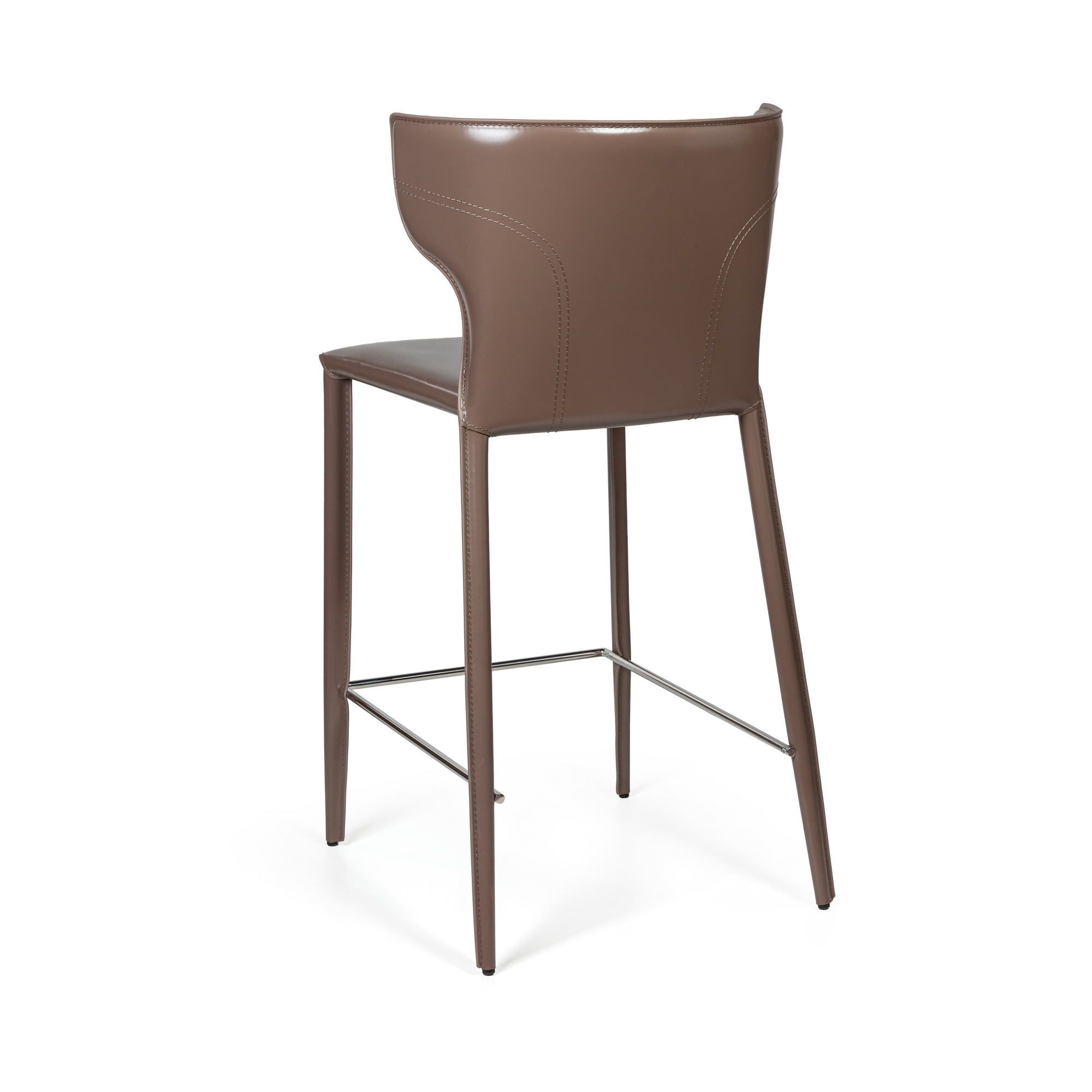 Стул полубарный Аустин, кожа капучино