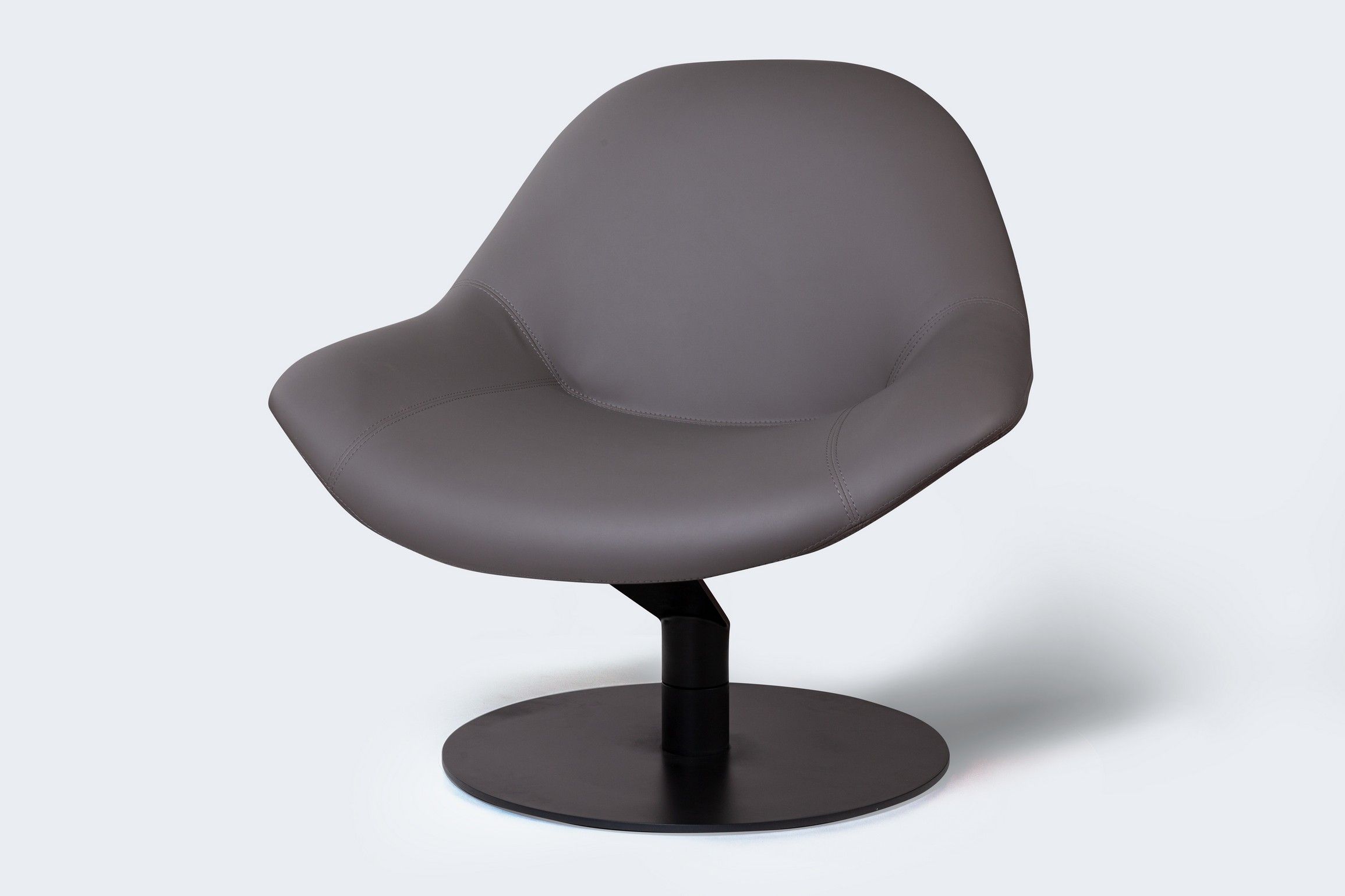 Лаунж кресло Зеро Гравити с механизмом кручения, серый