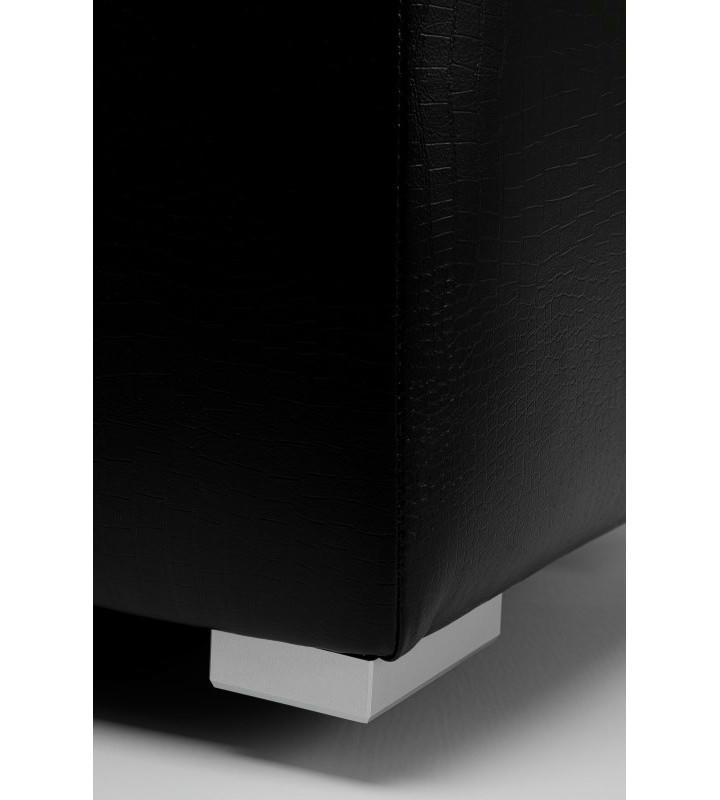 Пуфик Скай Кожа (черный крокодил)