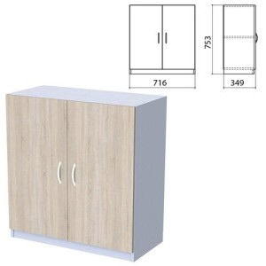 Шкаф закрытый "Бюджет", 716х349х753 мм, дуб сонома (КОМПЛЕКТ)