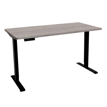 Стол с регулировкой высоты электрический LuxAlto LA-T33-2AR2 черный/дуб бежево-серый ЛДСП 140*80*2.5