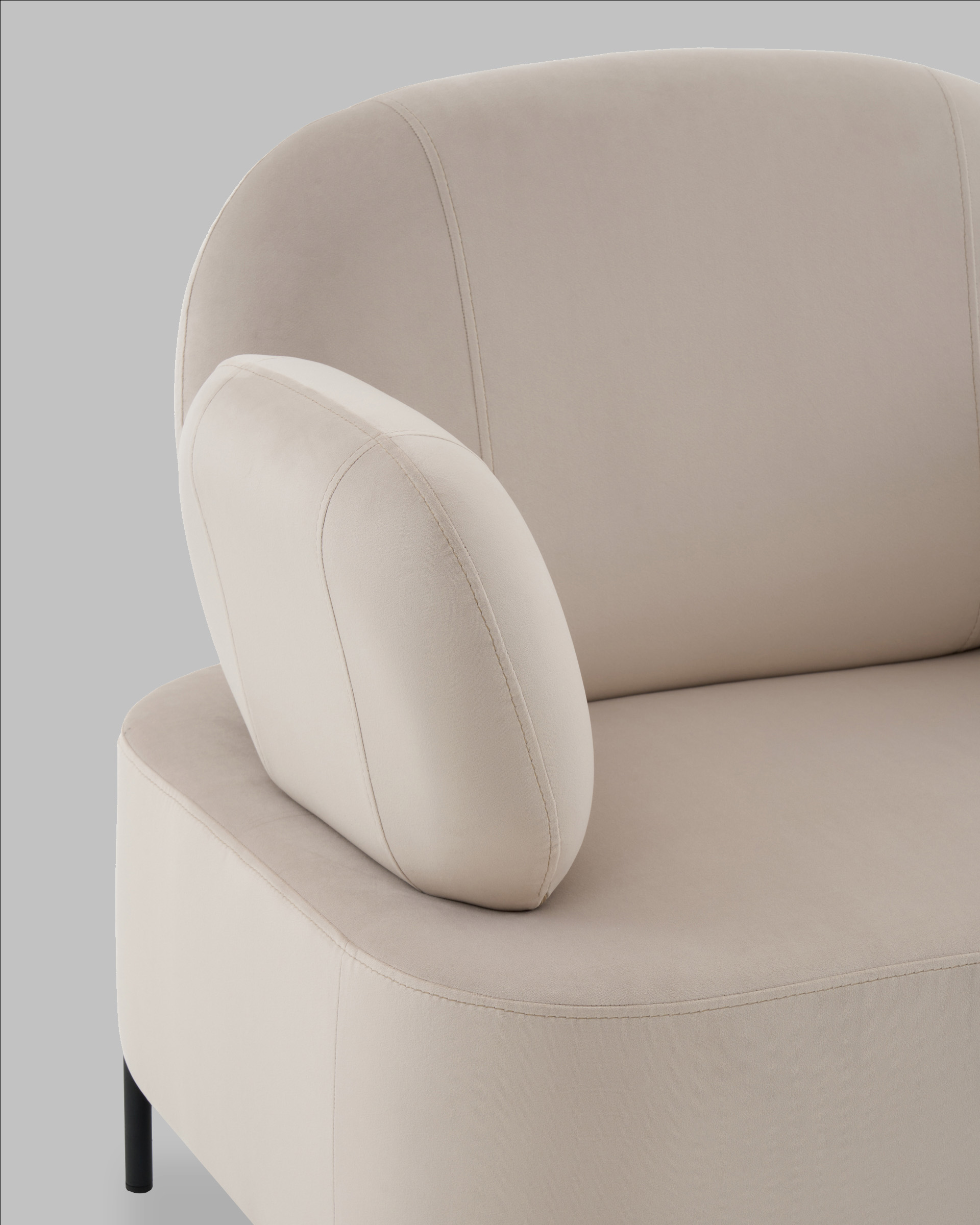 Кресло Кэнди велюр бежевый