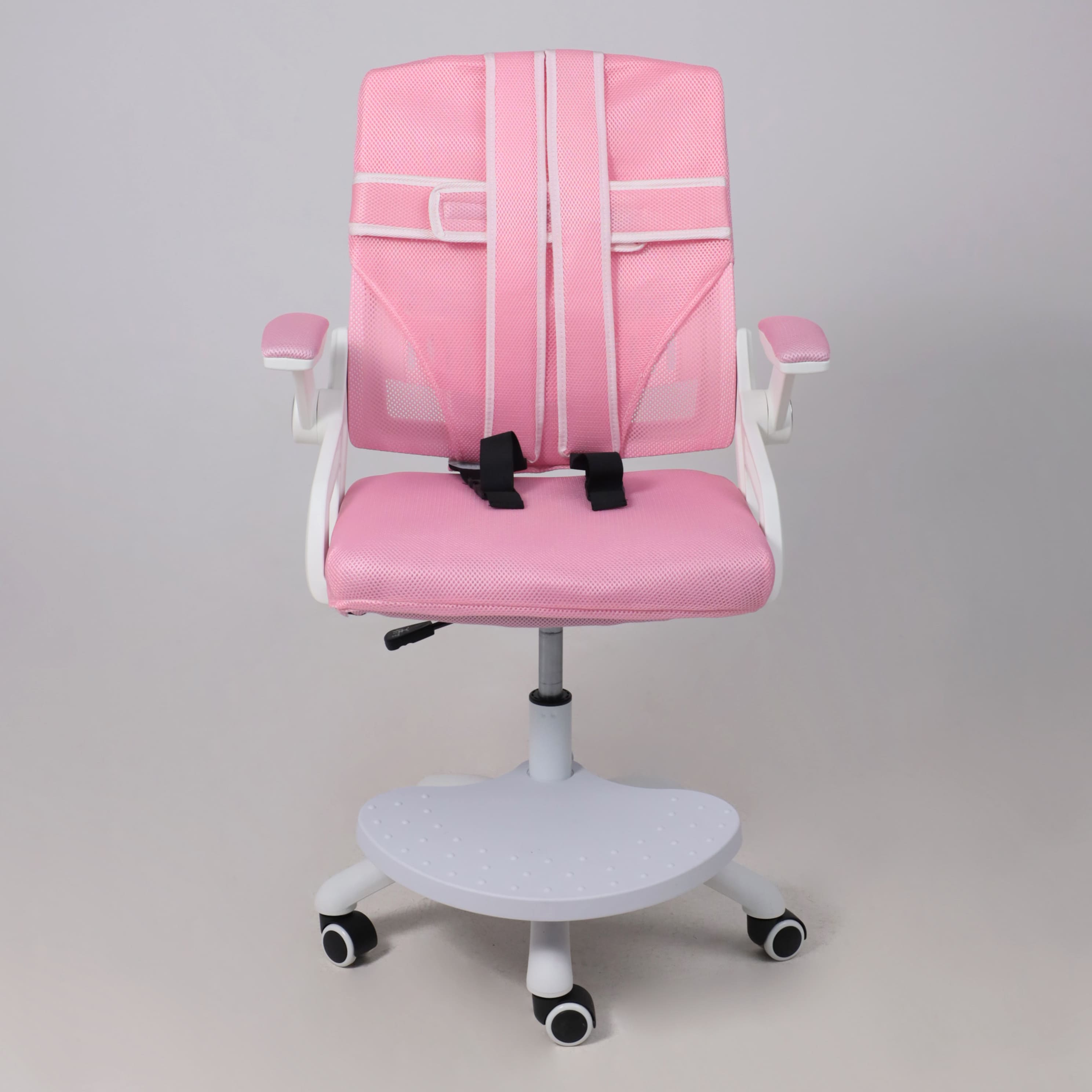 Кресло поворотное Moon, розовый, сетка