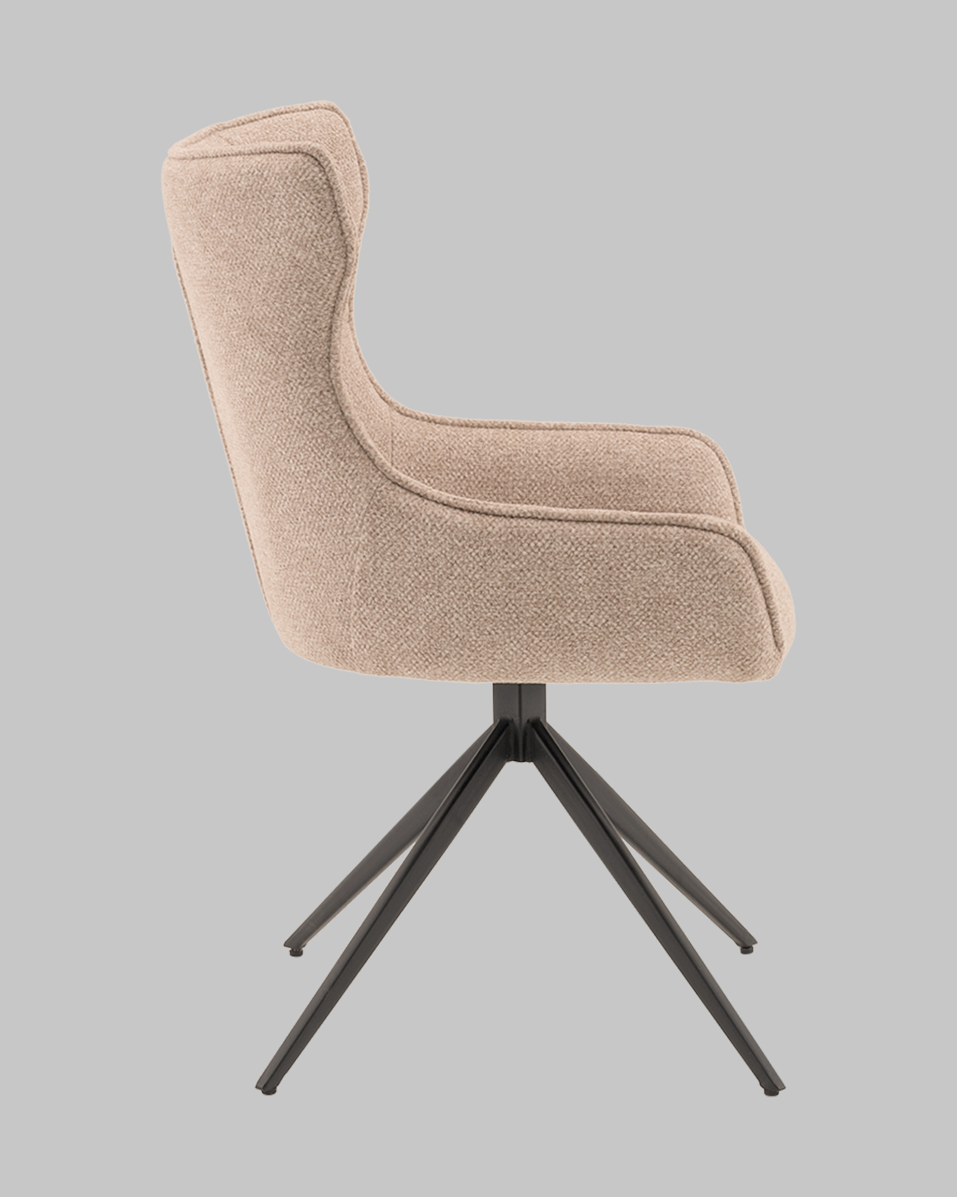 Стул Carlene вращающийся бежевый