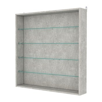 Витрина настенная №4-1Г, Метрополитан Грей