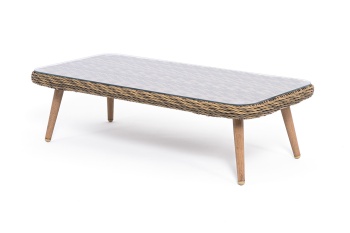 "Прованс" столик журнальный из ротанга, цвет соломенныйцвет соломенный