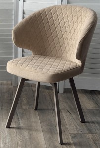 Стул ХИЛТОН 360 град., цвет B03 Бежевый, велюр / латте каркас