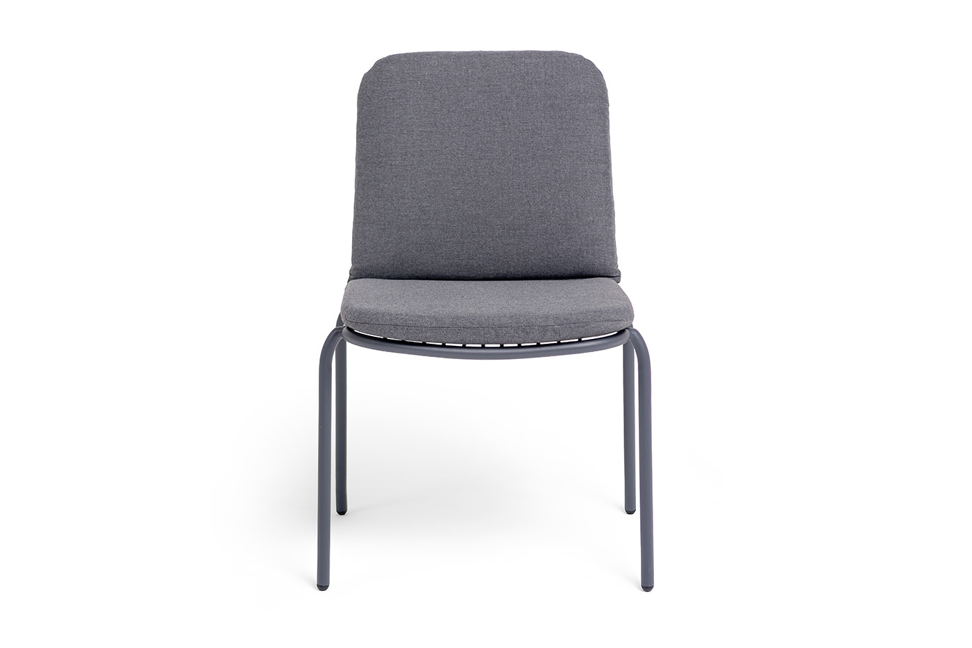 "Кастелло" стул из стали темно-серый (RAL7024) муар