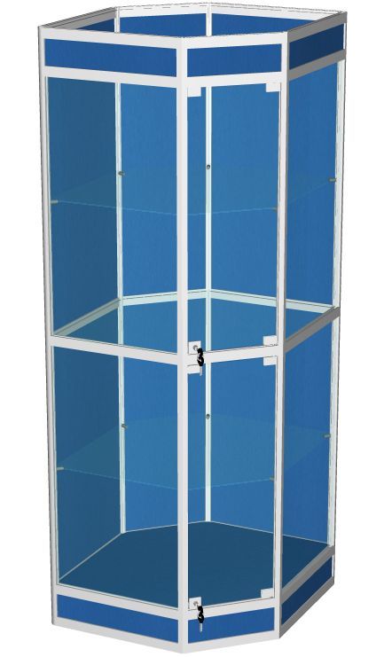 ВА-503-Д Витрина угловая из профиля и задней стенкой ДСП к ВА-500-Д,501-Д