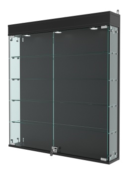 Витрина "АТРИУМ" настенная №4А-1, Черный