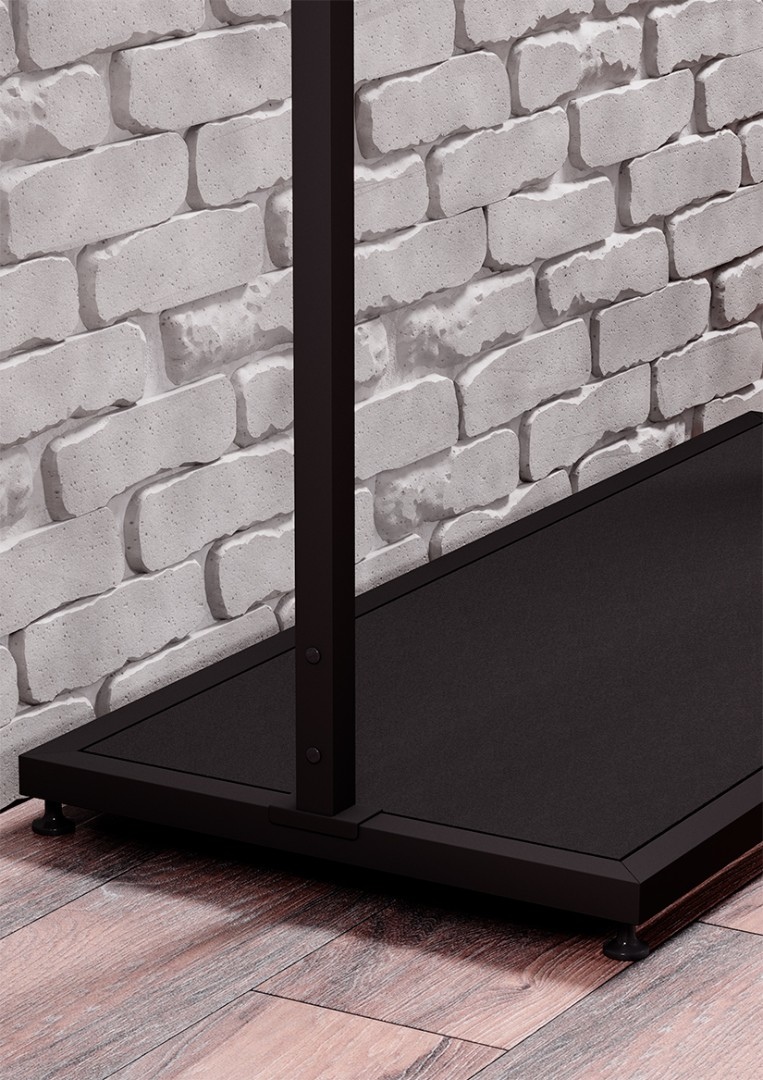 Напольная вешалка для одежды с полкой ALBERO-1200BB