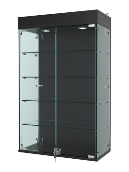 Витрина "АТРИУМ" настенная №2А-1Г, Черный