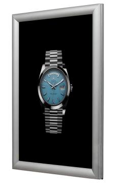 Световая панель Клик односторонняя настенная А0, матовое серебро