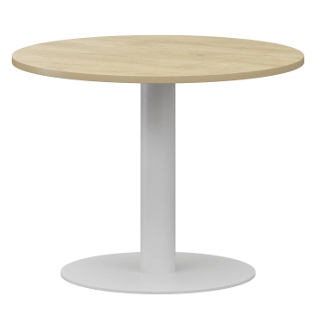 Стол переговорный Аргентум-МП НТМ-D090 Баттл Рок/Белый