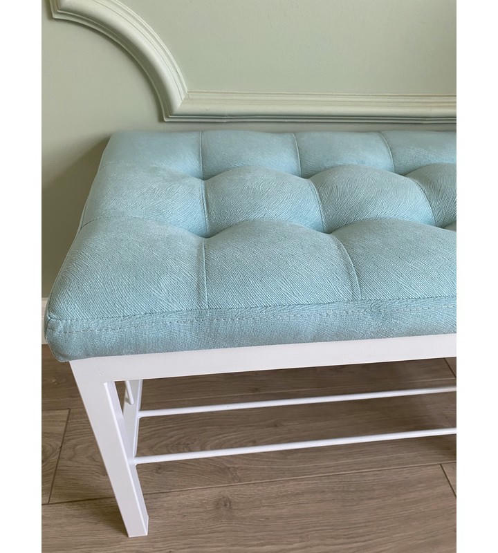 Банкетка Сканди-60 (светло-бирюзовый/белый)