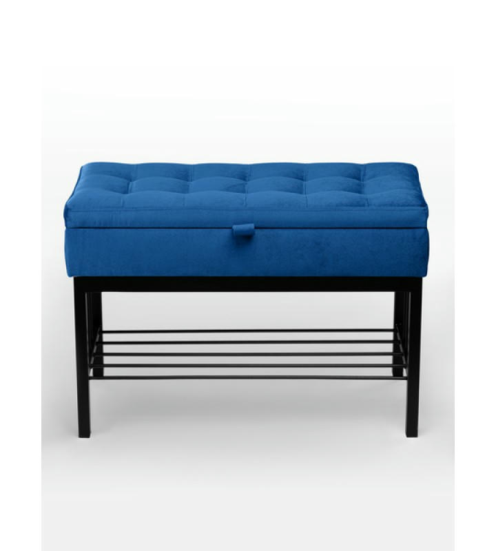 Банкетка Н-76 (черный/синий)