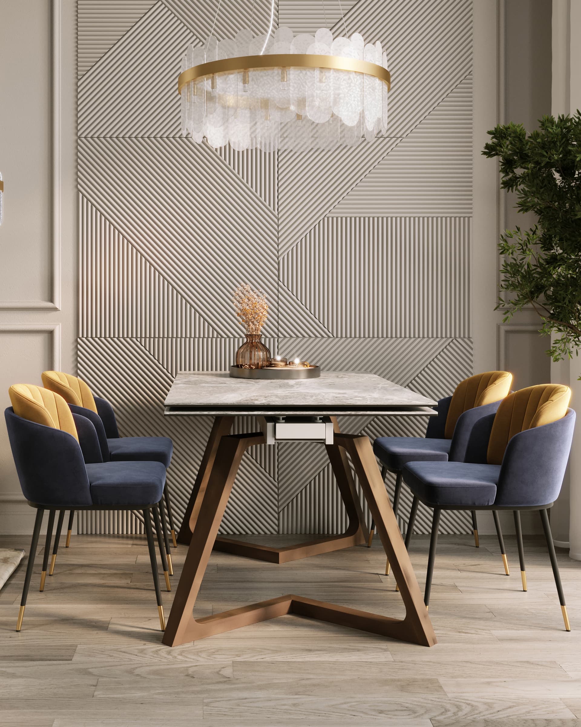 Стол обеденный Артизан раскладной 140-200*85 керамика