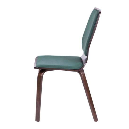 Стул Бертран малахит, каркас орех