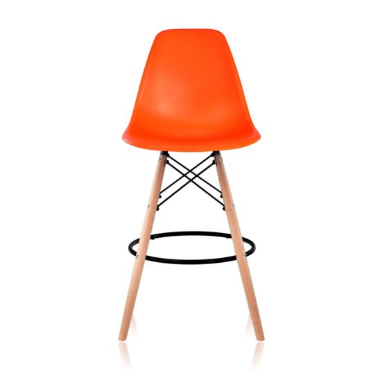Стул Eames барный DSW оранжевый