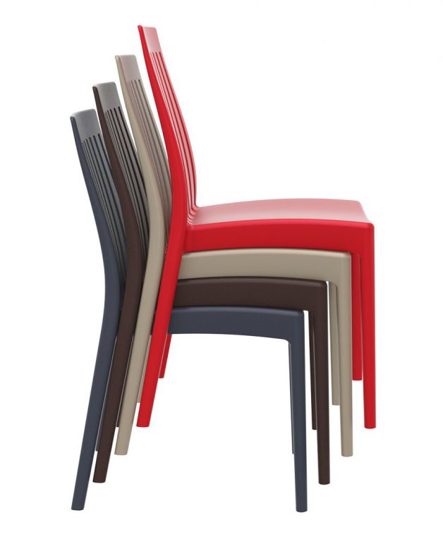 Стул пластиковый Soho коричневый