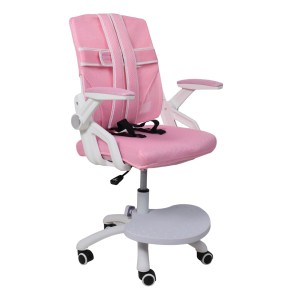 Кресло поворотное MOON, ткань, розовый