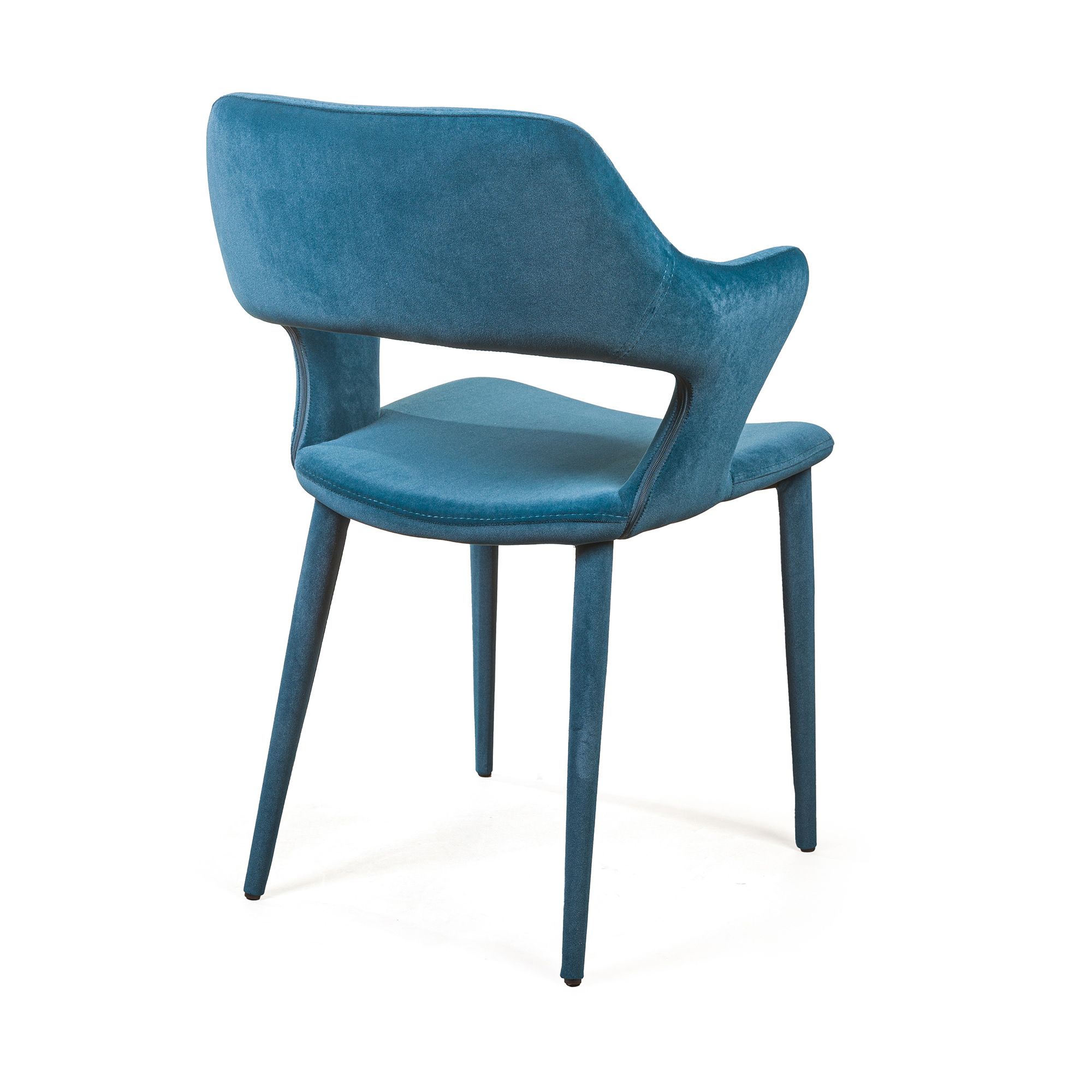 Стул Вудди, бархат сине-зеленый