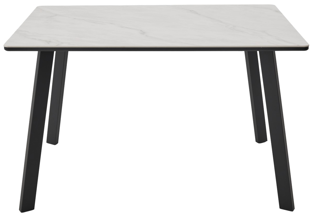 Стол ТИК ТАК 120 цвет ОНИКС, керамика / Черный каркас