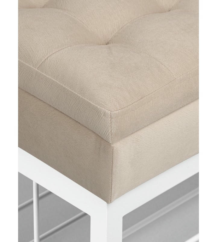 Банкетка Н-76 (белый/бежевый)