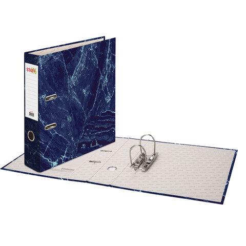 Папка-регистратор STAFF "Basic" БЮДЖЕТ с мраморным покрытием, 70 мм, без уголка, синяя, 229618 цена 252 ₽ Папка-регистратор STAFF "Basic" БЮДЖЕТ с мраморным покрытием, 70 мм, без уголка, синяя, 229618